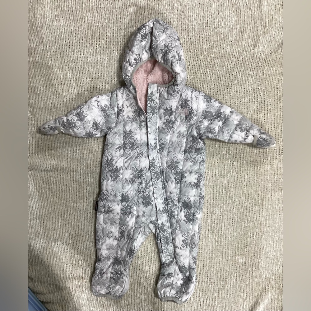 The North Face snowsuit.